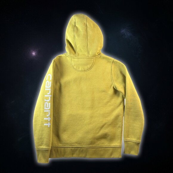 Carhartt Relaxed Fit Green Modern 2023 Logo Pullover Sweatshirt Men's Size M - Picture 2 of 9